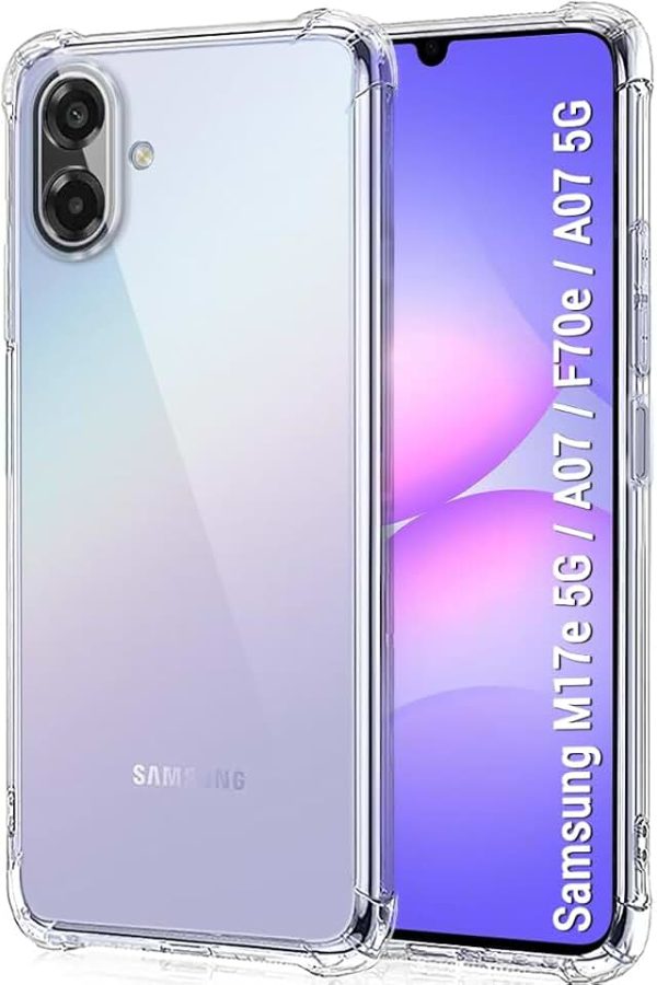 TheGiftKart Transparent Crystal Clear Back Cover Case for Samsung Galaxy M17e 5G / A07 / F70e / A07 5G | Shockproof Soft T