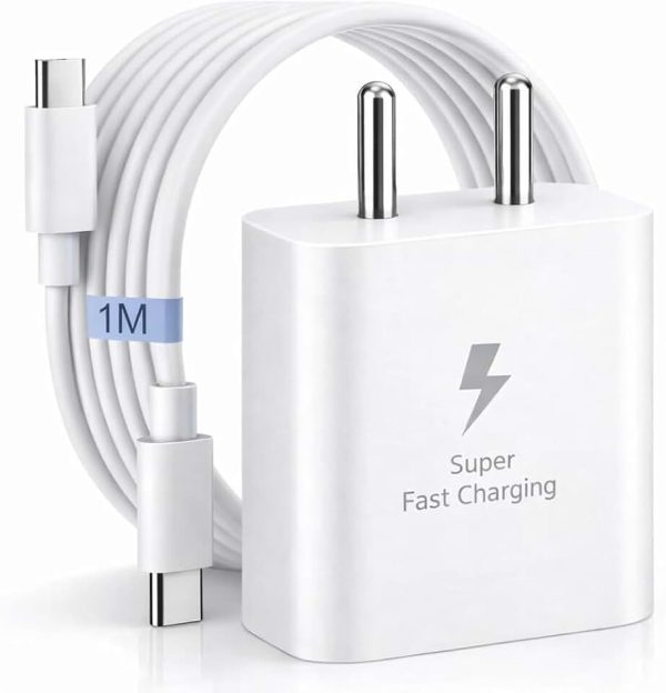 SB 45W Fast Charger Type C to C Cable, PD 3.0 Super Fast Charging 2.0 Compatible for Samsung Galaxy S24 Ultra S23 S22 Plus