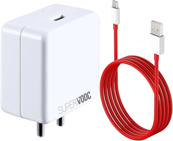 Punnkk 80W Fast Charging Adapter with Type-C Cable, Compatible with OnePlus Devices Compatible with OnePlu