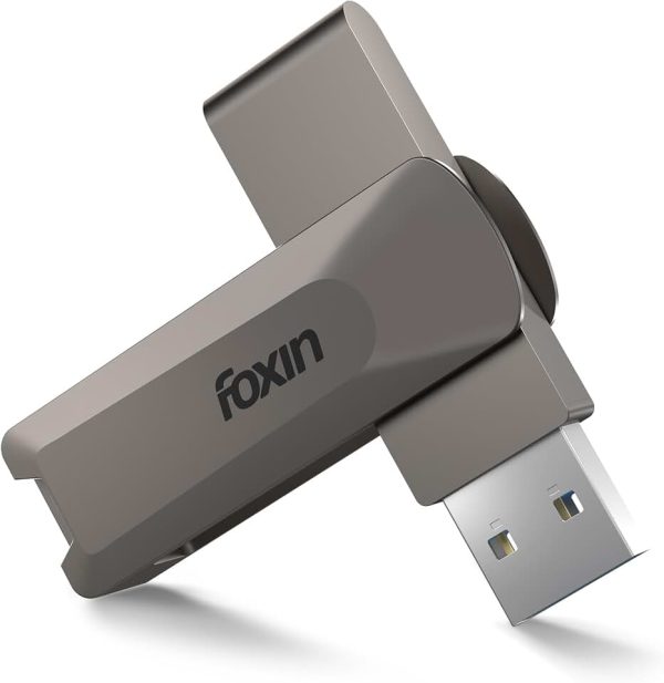 Foxin Turbo 128GB USB 3.2 Gen 1 Pen Drive, Up to 150MB/s Read Speed, Premium Metal Body, Integrated Key Loo
