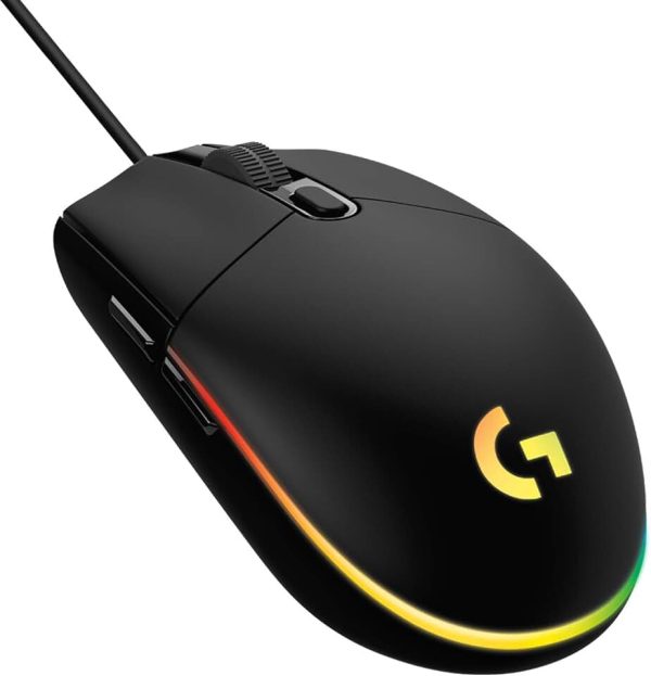 Logitech G102 Light Sync Gaming Mouse with Customizable RGB Lighting, 6 Programmable Buttons, Gaming Grade Sensor, 8K DPI