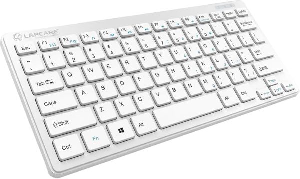 LAPCARE D-lite Plus Wireless Keyboard with 2.4 GHz & 87 Keys, 8 Million Key Life, Minimalist Design,Compatible Window98, M